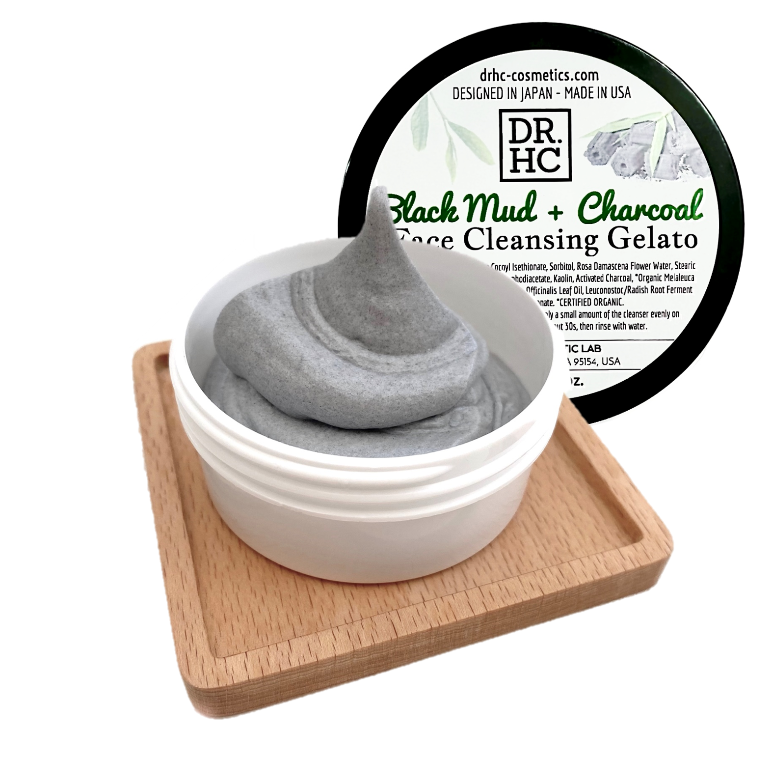 Black Mud + Charcoal Face Cleansing Gelato (60g, 2.1oz.)-0
