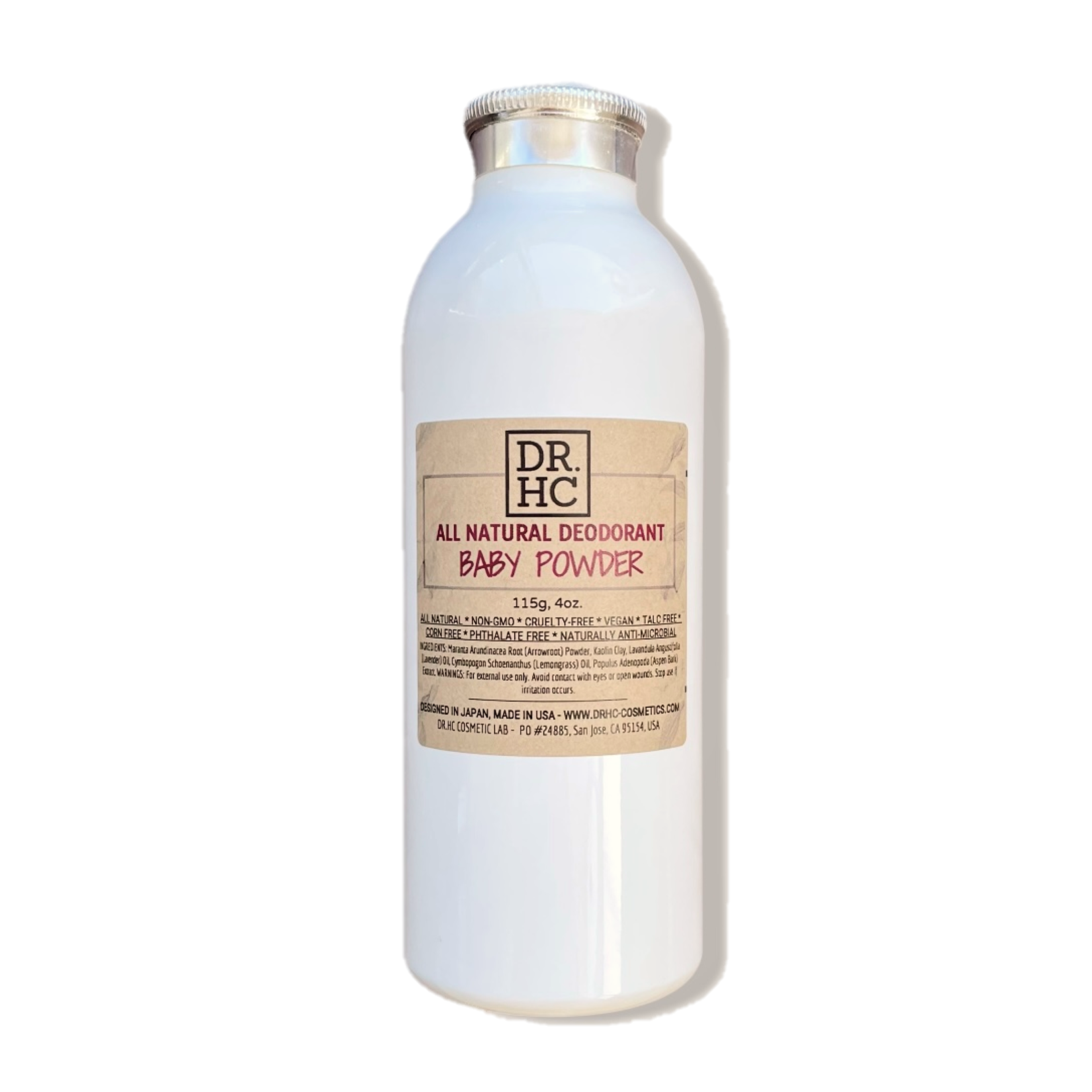 All-Natural Deodorant Baby Powder (115g, 4oz.)-0