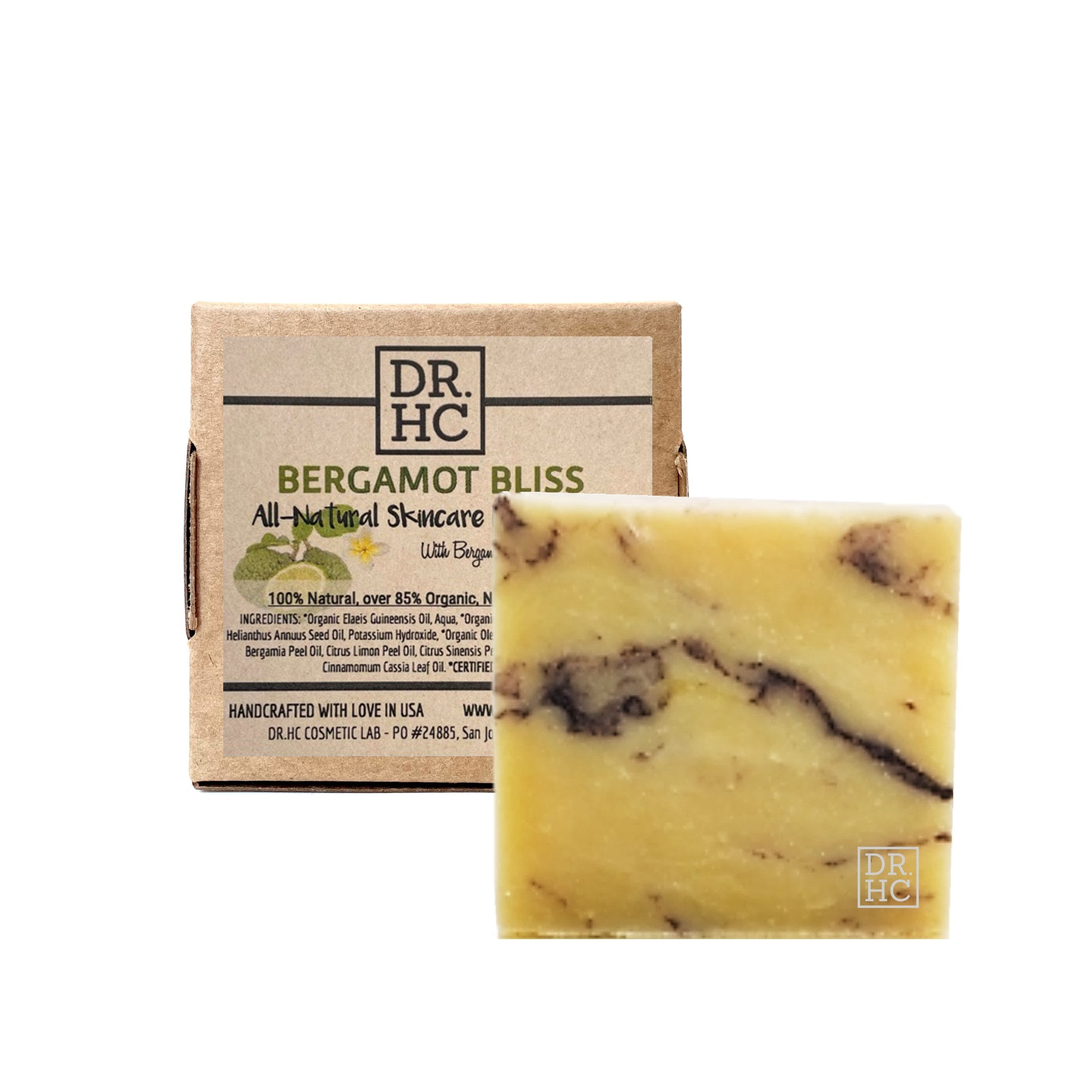 All-Natural Skincare Face Soap - Bergamot Bliss (110g, 3.8oz.)-0